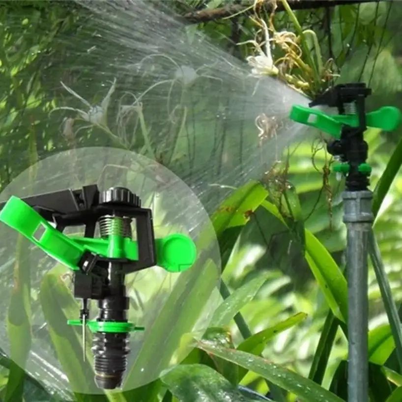 AquaSpin 360° Adjustable Lawn Sprinkler Nozzle – Rotating Garden Irrigation Spray Head