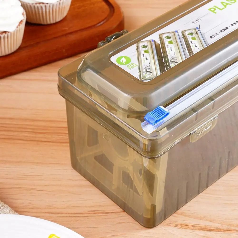 Food PE Large Roll Box Packaging Cling Film Cutter Dispenser