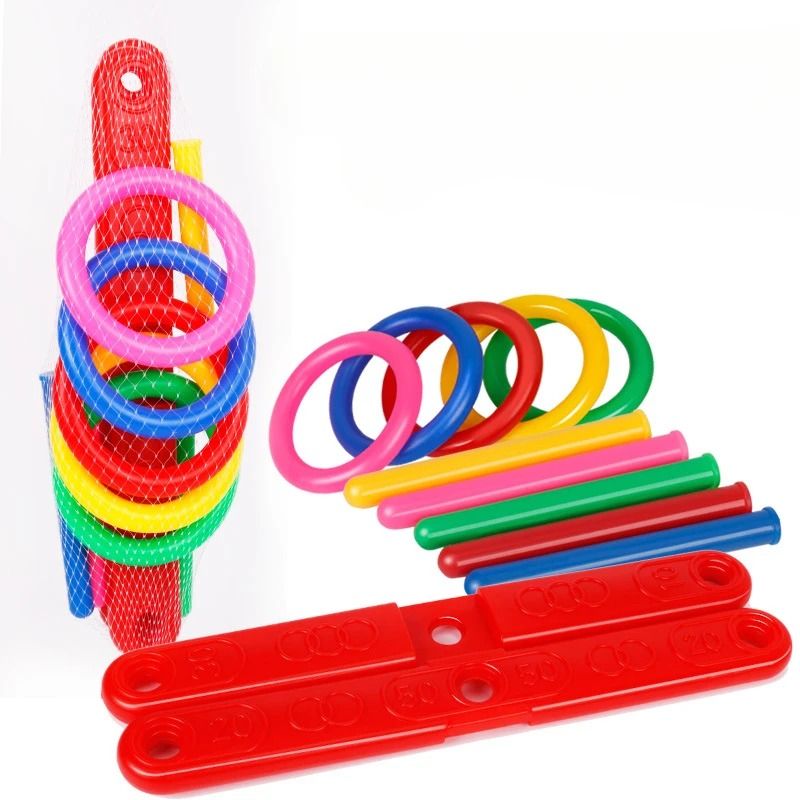 Interactive Ring Toss Training System | Professional Early Education & Pediatric Fitness Infrastructure