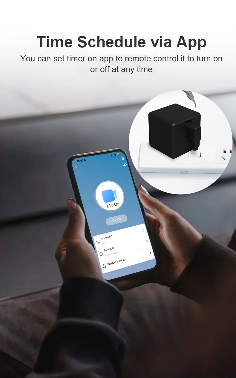 Smart Fingerbot Button Pusher Robot with Bluetooth and Zigbee Options