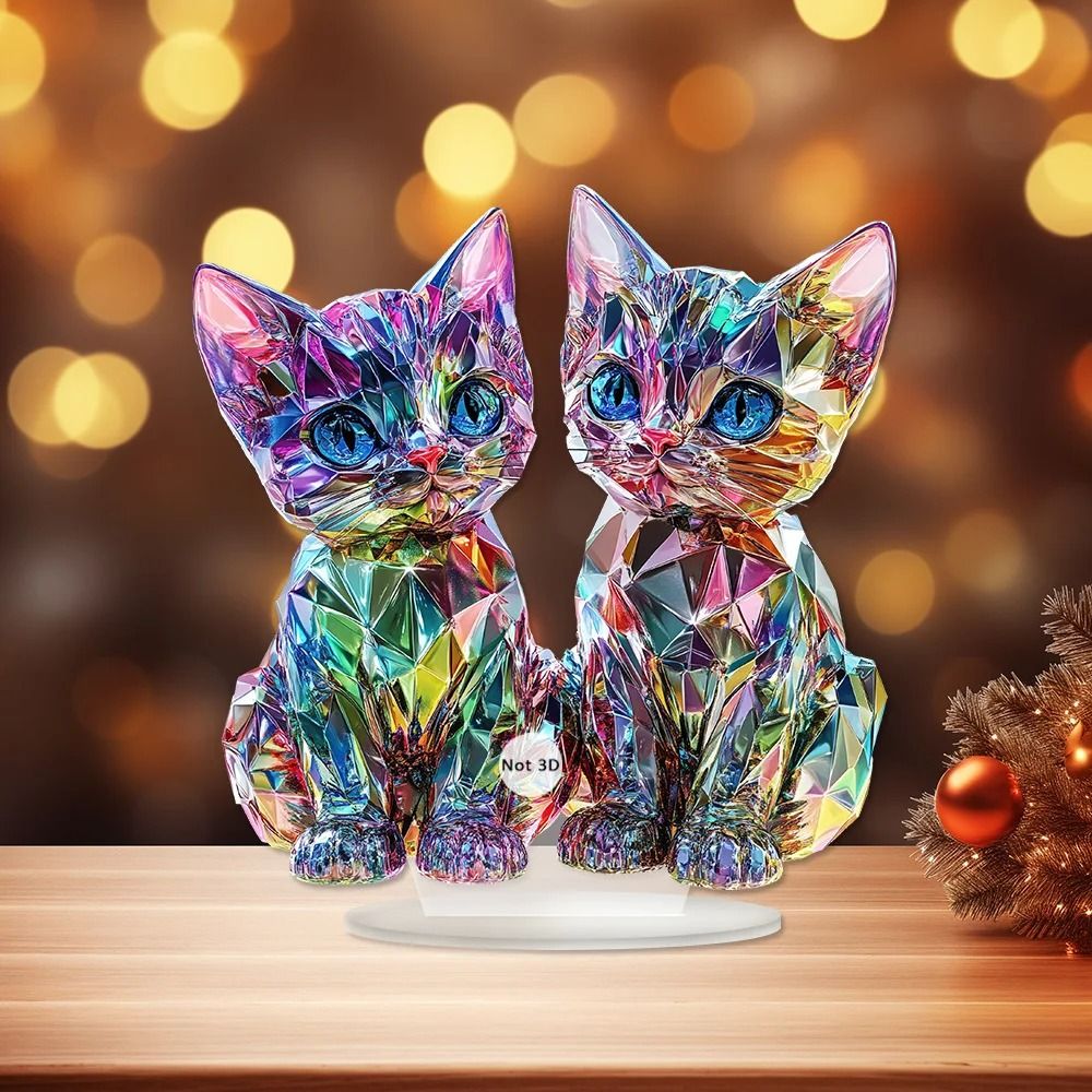 Cute Cat Ornament Artistic Home Decora Bedroom Decoration