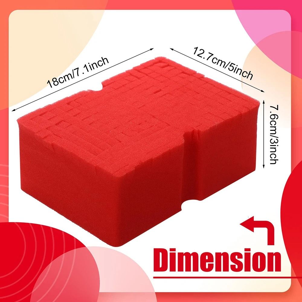 Large Cross Cut Car Wash Sponge Soft Foam Grid Cleaning Tool