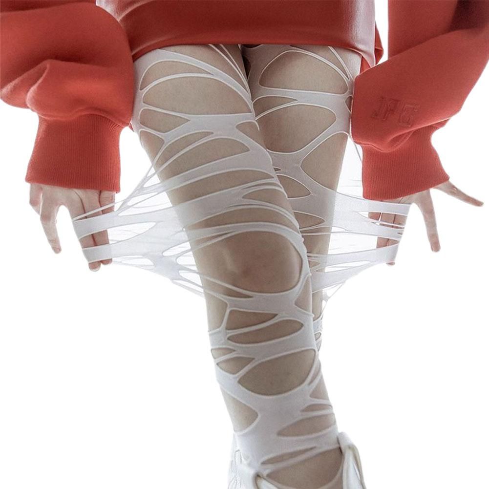 Y2K Punk Ripped Fishnet Stockings