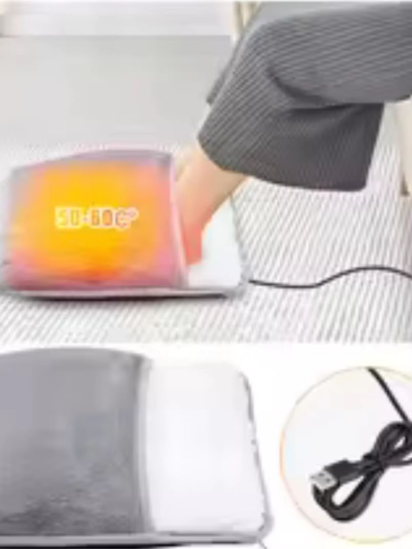 USB Electric Heated Foot Warming Pad Soft Plush Washable Foot Warmer Heater Mat