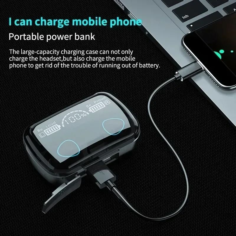 Wireless Bluetooth Earbuds with Noise Canceling and Mic