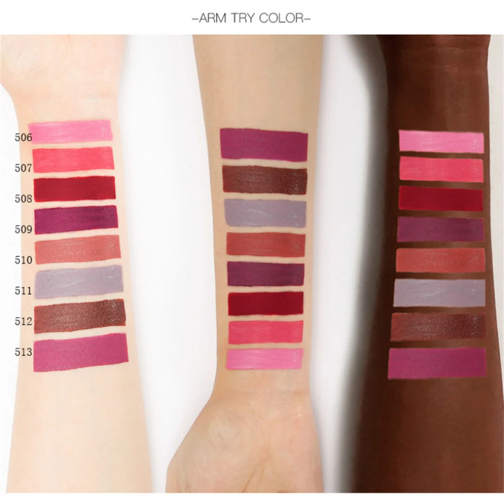 Women's Lipstick, Lasting Waterproof Liquid, Pencil Matte Liquid Lipsticks, Non Stick Cup Lip Gloss, Smudge Proof Shades