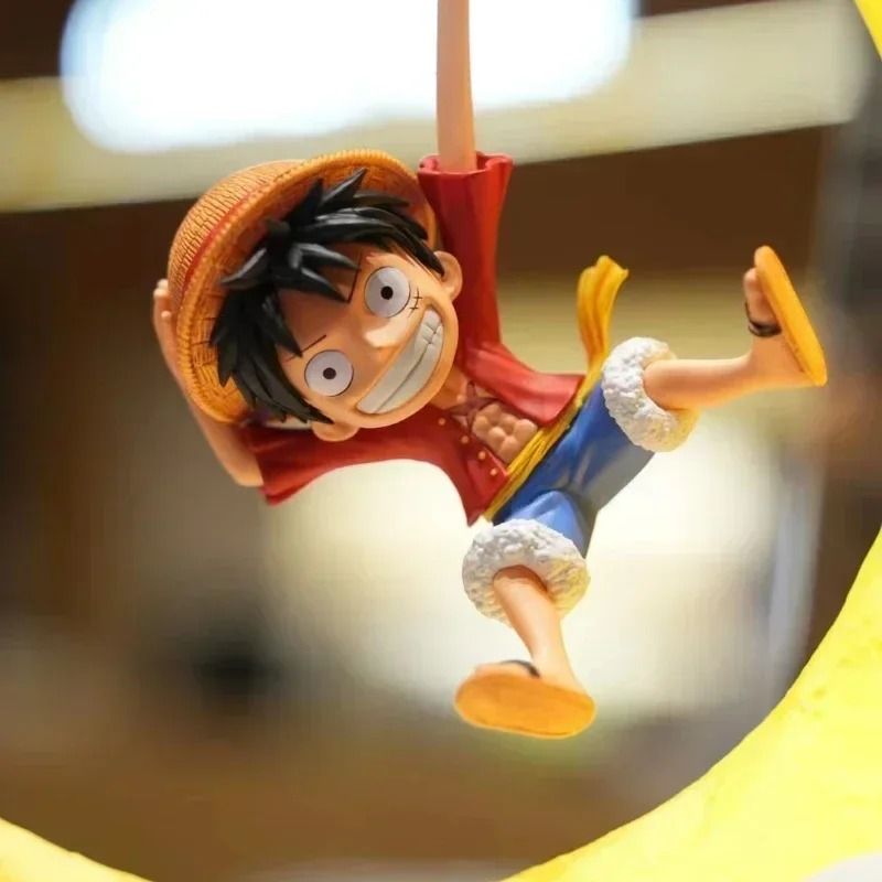 One Piece Luffy Night Light Magnetic Control Moon Lamp