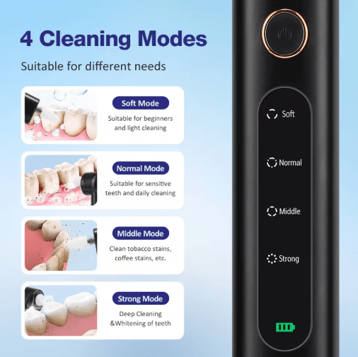 CleanSonic Pro Electric Dental Cleaner & Teeth Whitening Polisher
