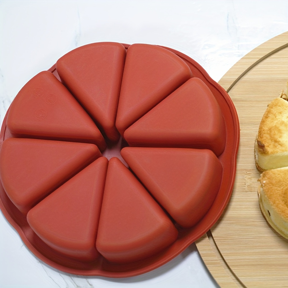 Silicone Triangle Cake Mold Set Non Stick Baking Tray for Brownies Pancakes Cupcakes