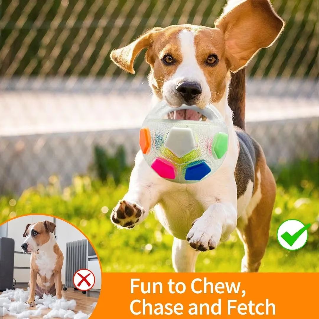 Durable Football and Tennis Ball Shaped Pet Dog Toys