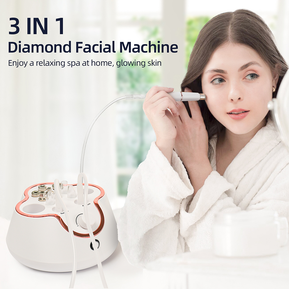 3-in-1 Professional Diamond Facial Peeling Machine, Home Use Professional Microdermabrasion, Exfoliation Beauty Machine