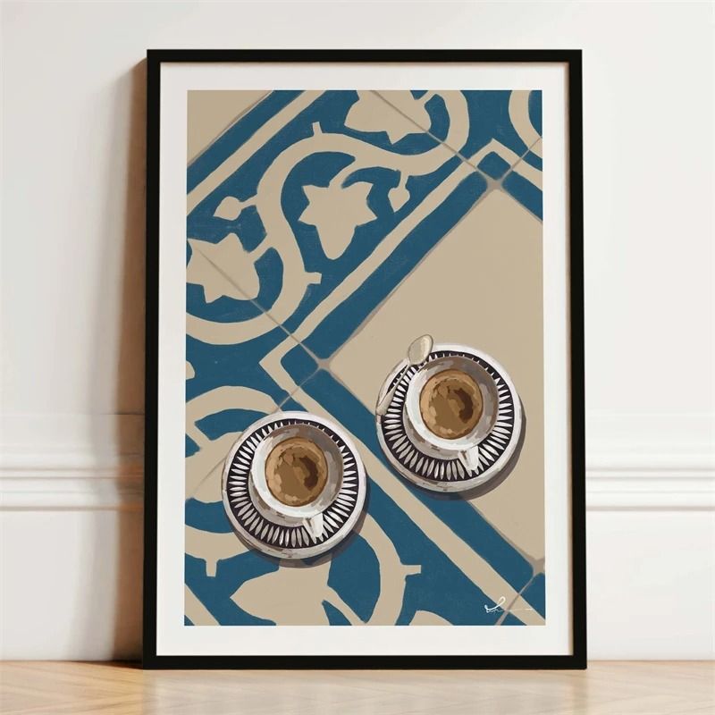 Gastronomic Narrative Canvas – High-Definition French Breakfast Architectural Art