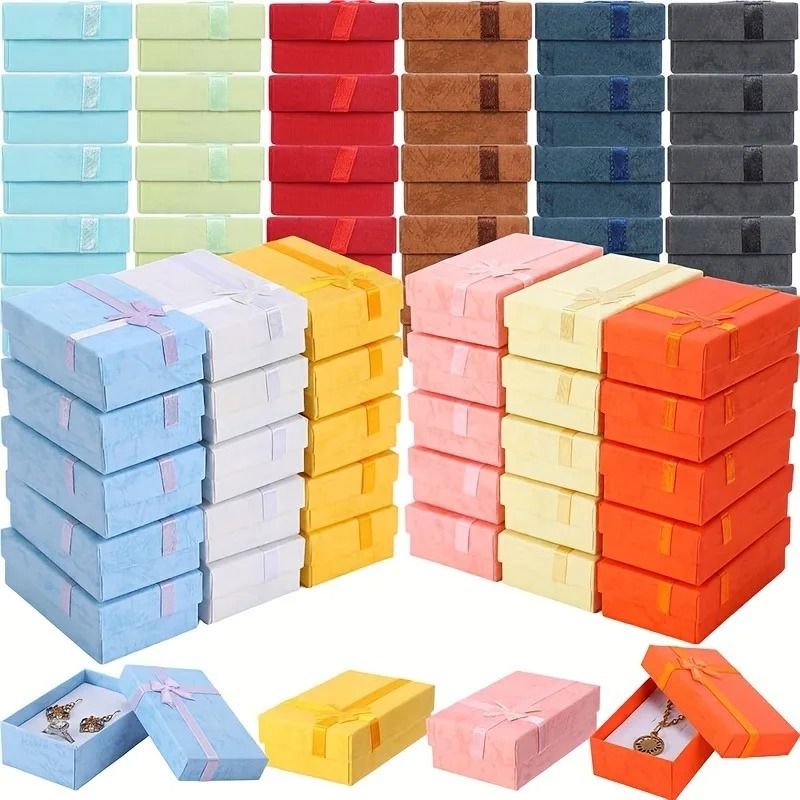 Assorted Jewelry Set Display Box – High-Performance Packaging for Necklaces, Earrings & Rings (24pcs/lot)