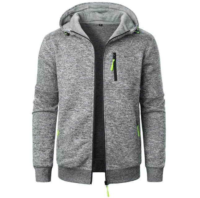 Mens Oversized Hoodie Jacket Winter Warm Zipper Sweatshirt