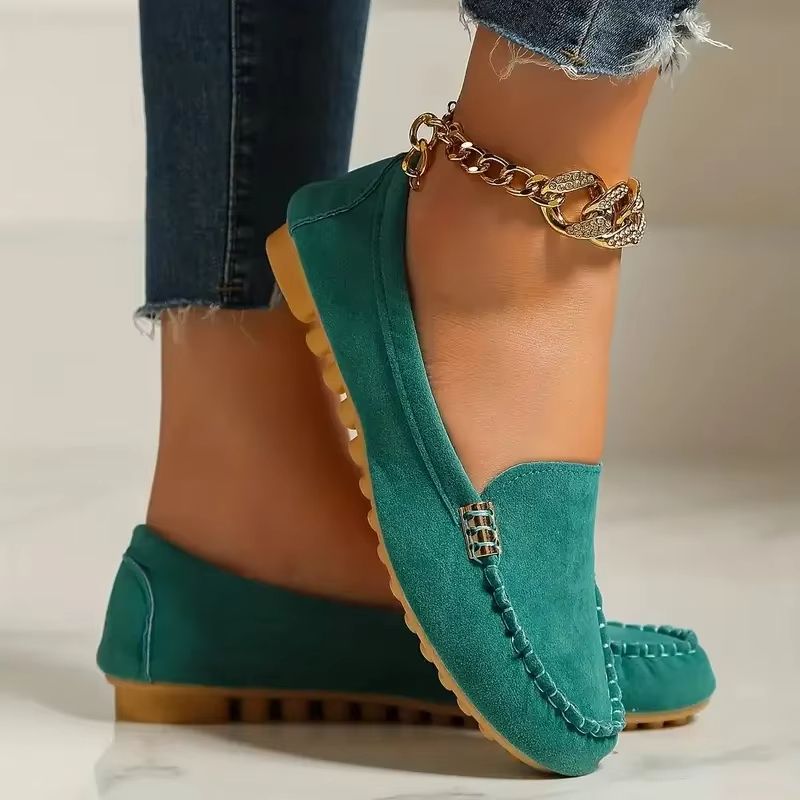 Women Casual Flat Loafers Non Slip Soft Denim Slip On Shoes Spring Autumn 2024