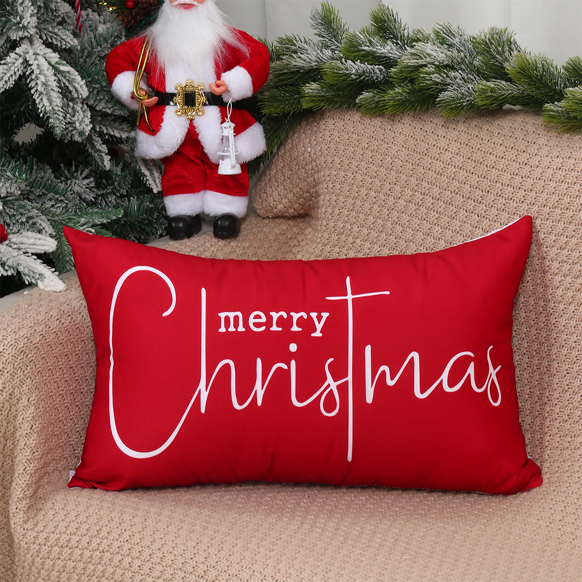 Christmas Santa Claus Pillow Covers, Christmas Party Decoration Gift Navidad Natal New Year Gift
