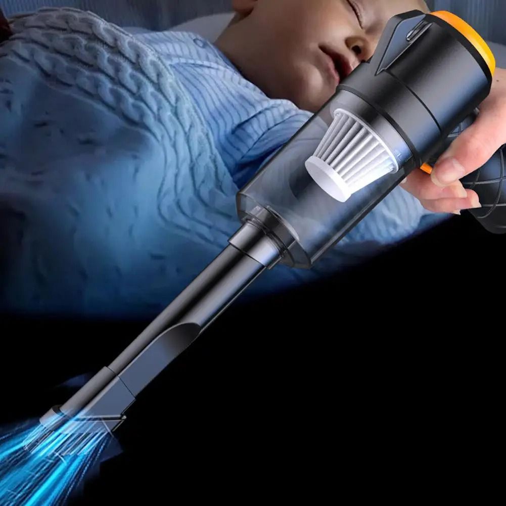 Wireless Mini Car Vacuum Cleaner High Power Suction and Blower