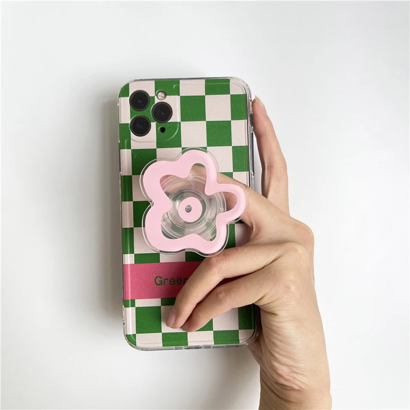 Glossy Flower Phone Grip Stand Foldable Phone Ring Holder