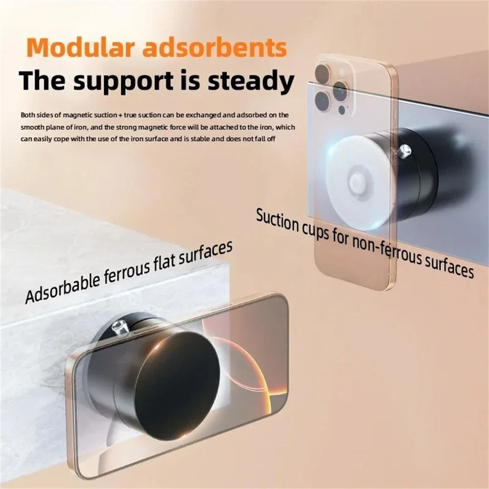 Mini Dual-Sided Magnetic Vacuum Suction Phone Stand