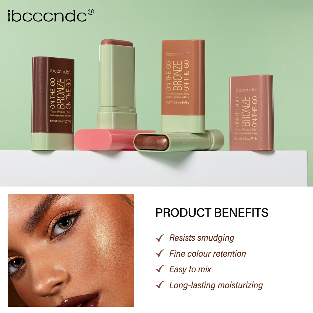 High Gloss Stick Face Brightening, Rotary Small Gold Tube Concealer, Pearl Gloss Dressing Stick