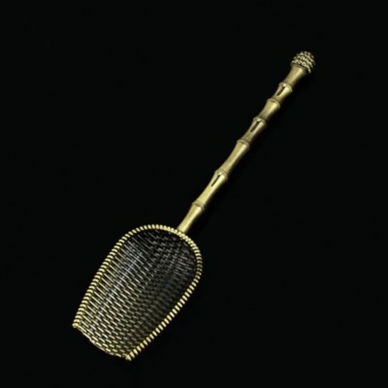 CloudElegance Alloy Tea Spoon – Retro Auspicious Cloud Kung Fu Tea Shovel Tool
