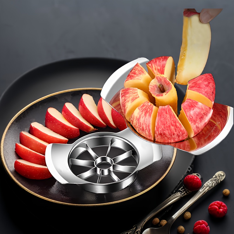 Stainless Steel Fruit Slicer & Peeler Set Easy to Use Kitchen Gadget for Apples Oranges & More