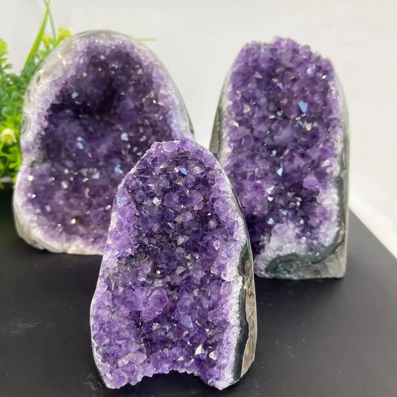 Natural Amethyst Crystal Cluster | Raw Uruguay Geode & Spiritual Healing Stone