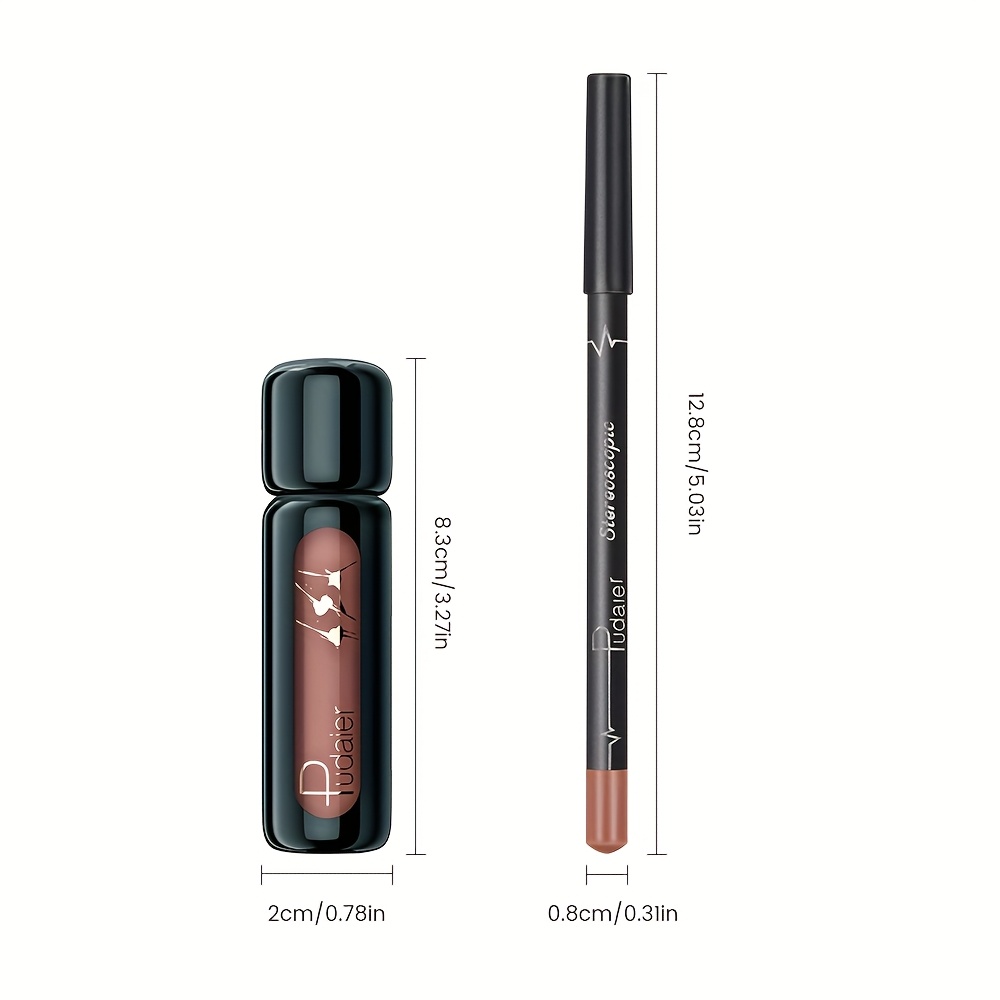 Waterproof Lip Liner Set Long Lasting Smudge Proof Matte Lip Pencil Collection