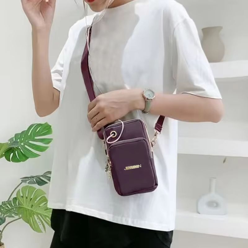 Mini Vertical Crossbody Phone Pouch and Wrist Wallet for Women Practical Everyday Bag