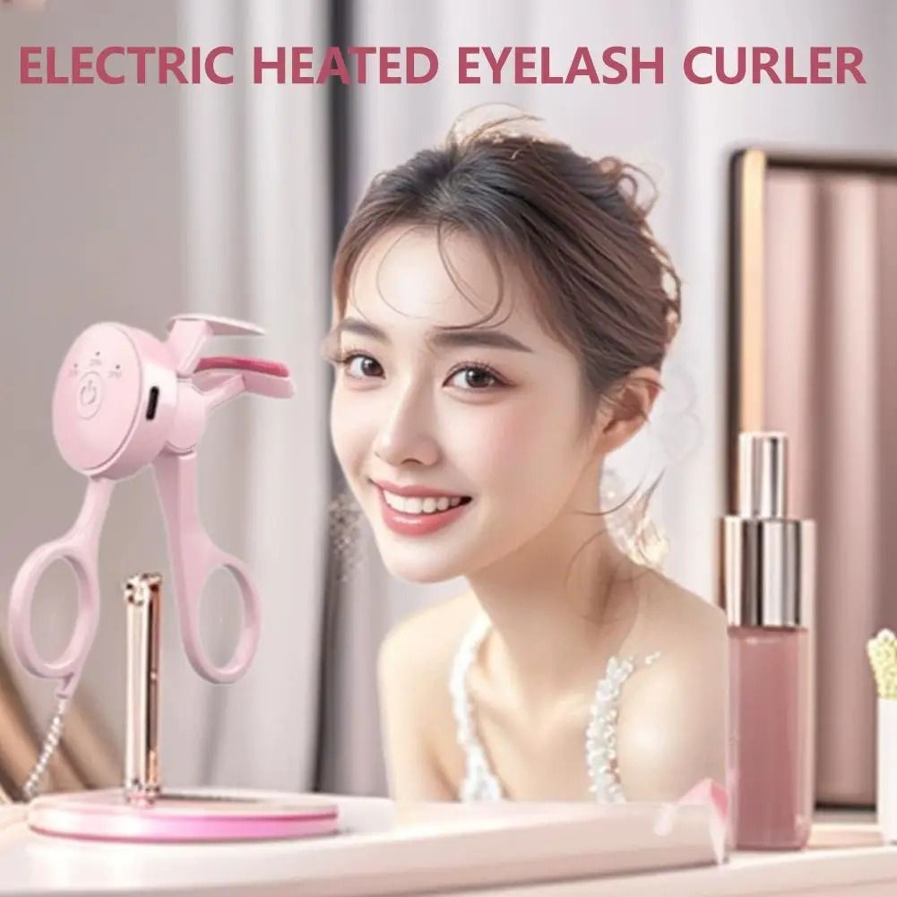 Portable Heated Eyelash Curler Electric Long Lasting Eyelash Curler Tool
