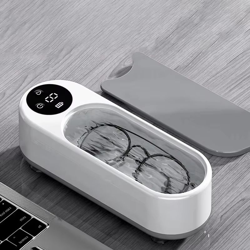 Ultrasonic Eyeglass Cleaner Machine Portable High Frequency Jewelry and Contact Lens Cleaner