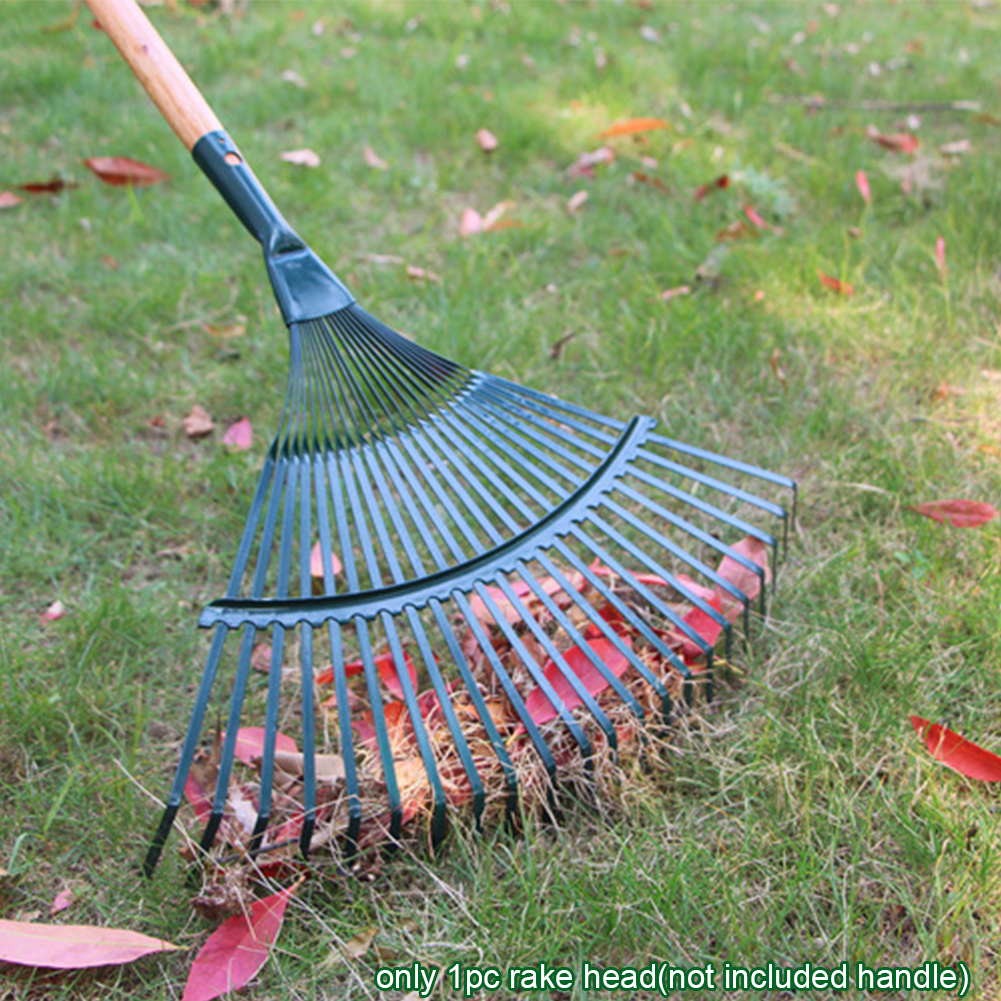 Reliable Garden Leaf Rake Iron Potting Rake for Grass Farming Durable Gardening Tool for Gardeners and Landscapers