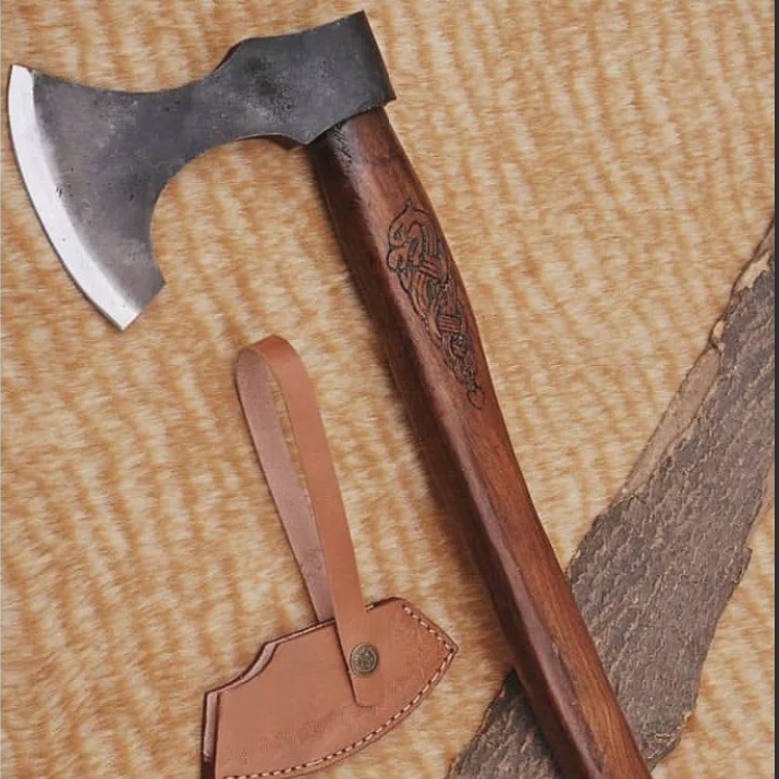 Handmade Forged High Carbon Steel Tomahawk Hatchet Integral Axes