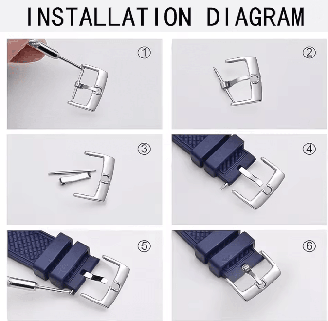 Stainless Steel Watch Band Buckle for Men and Women