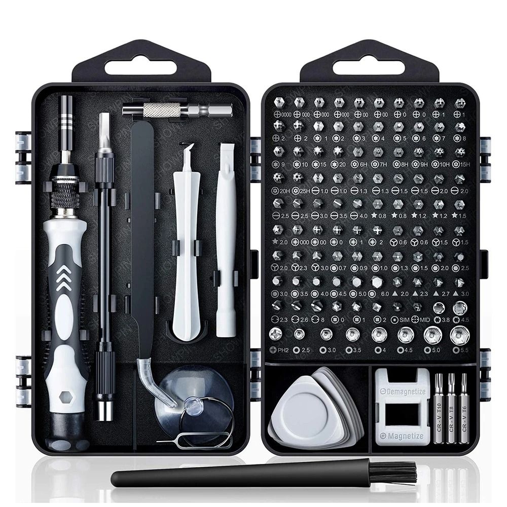 Precision Magnetic Screwdriver Set with Multi Bit Options for Electronics and Home Repair