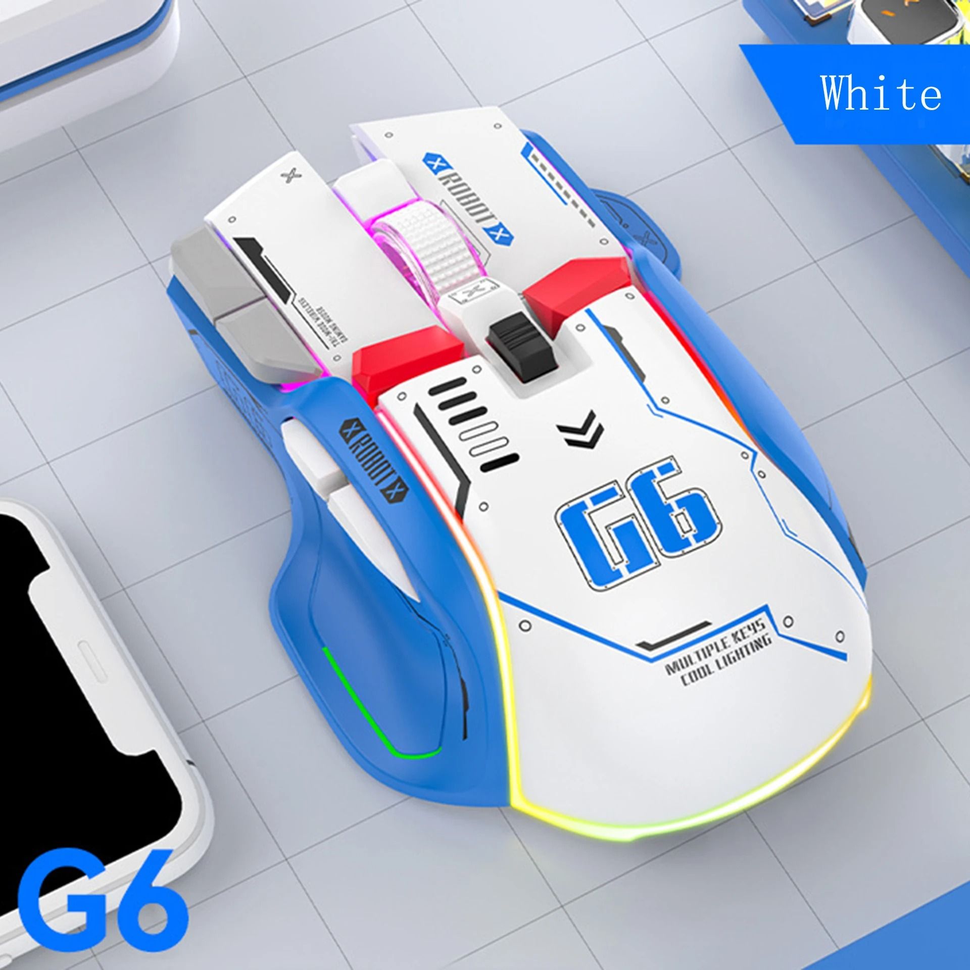 Tri-Mode Silent Wireless Gaming Mouse