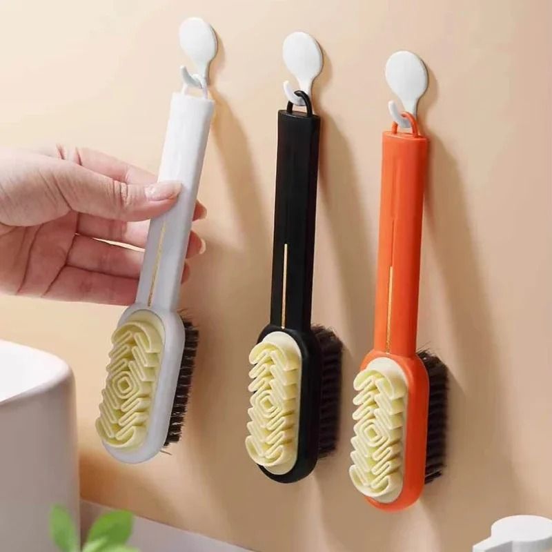 2 in 1 Suede Shoe Brush and Suede Cleaning Eraser Long Handle Boot Cleaner Set