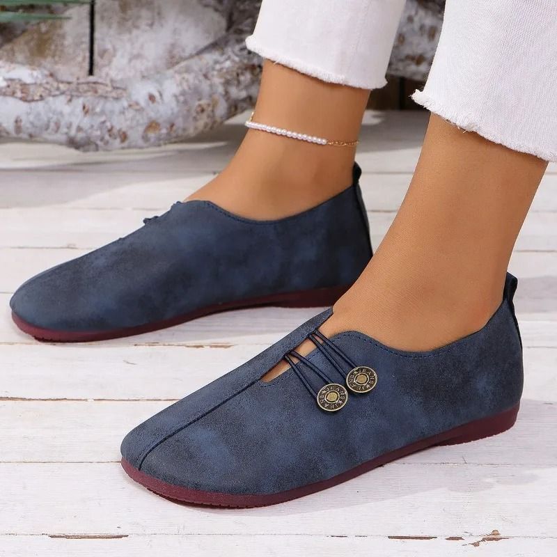 Womens Comfortable Lightweight Flat Slip On Loafers