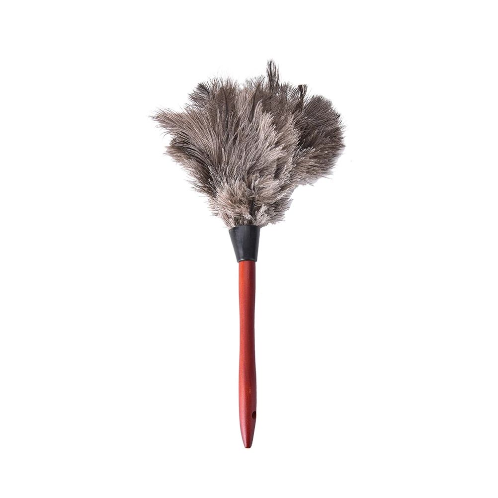 Ostrich Feather Duster with Wooden Handle 55cm