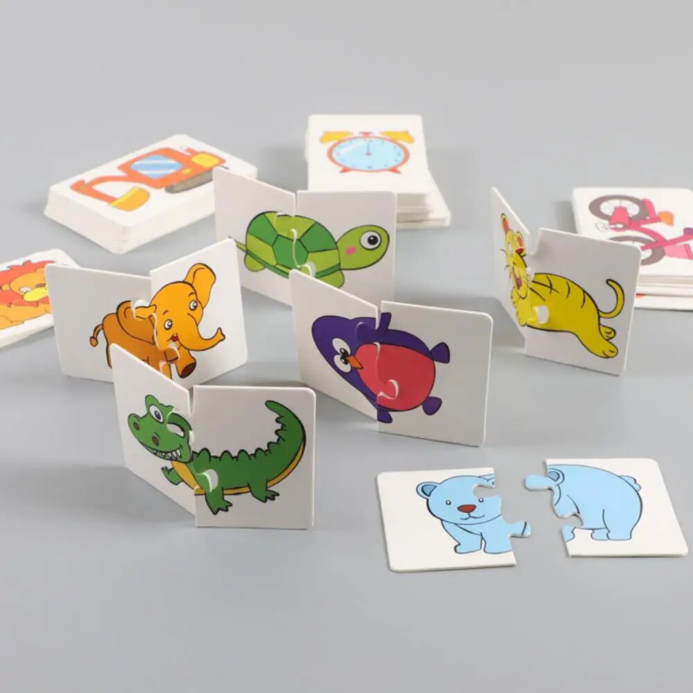 Magnetic Cartoon Matching Puzzle Set  Early Cognitive Learning Toy for Toddlers
