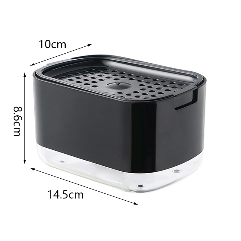 Automatic Soap Dispenser with Foam and Sponge Holder Kitchen & Bathroom Liquid Container