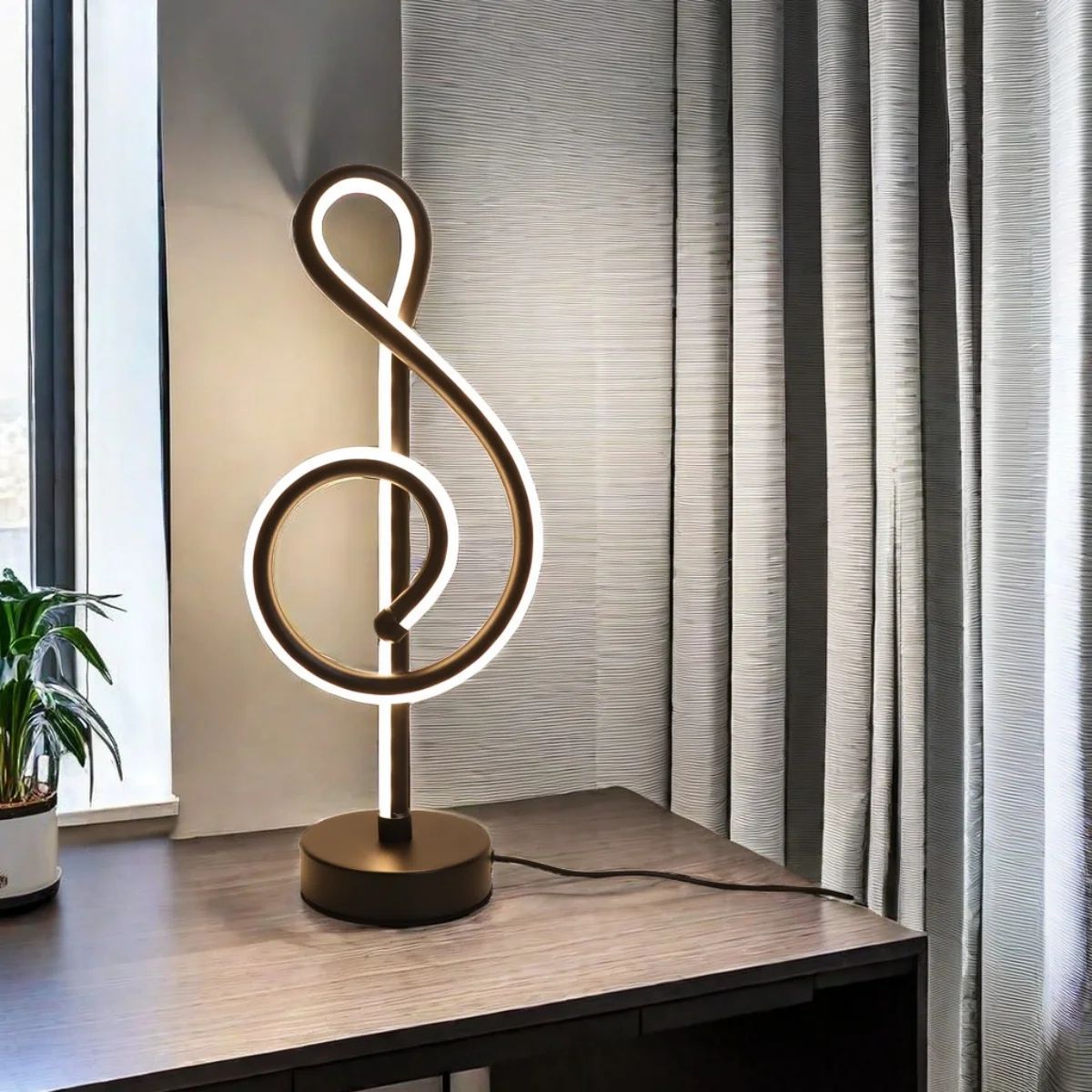 Musical Note LED Dimmable Table Lamp