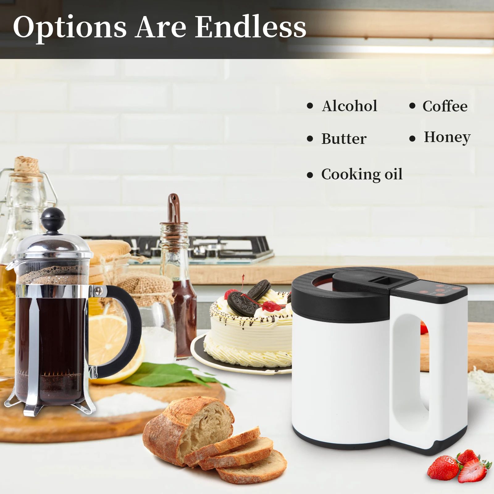 Enjoy High Herb Ability Decarboxylate and Infusion Machine, 304 Stainless Steel Oil Infusion and Decarb Machine
