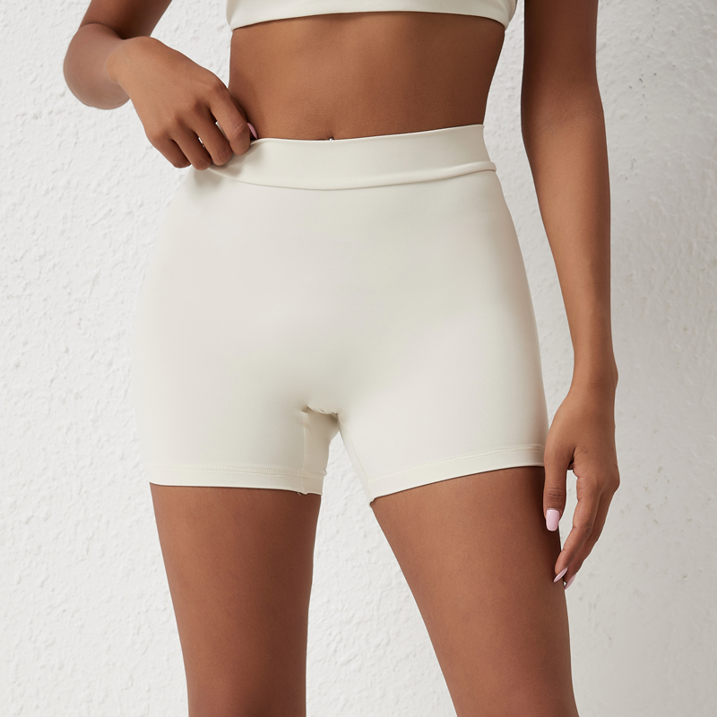 High-Waisted Hip Lifting Yoga Shorts for Women Nylon Tight-Fitting Fitness Pants