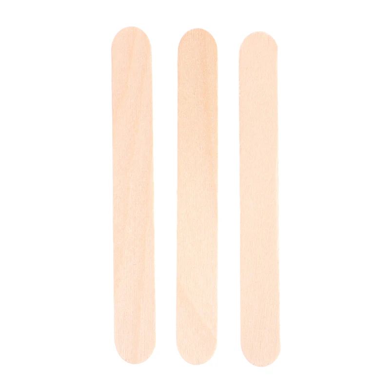 50 Pcs Disposable Wooden Waxing Sticks Body Hair Removal Spatula