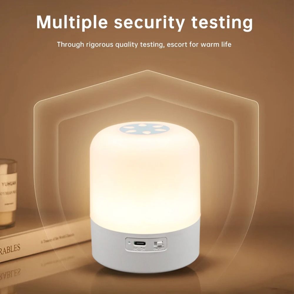 Gentle Touch Ambient Night Light – Dimmable Rechargeable Bedside Lamp