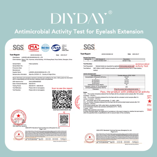 DIYDAY 16 Row Mink Individual Lash Extensions Natural Finish Multiple Curls