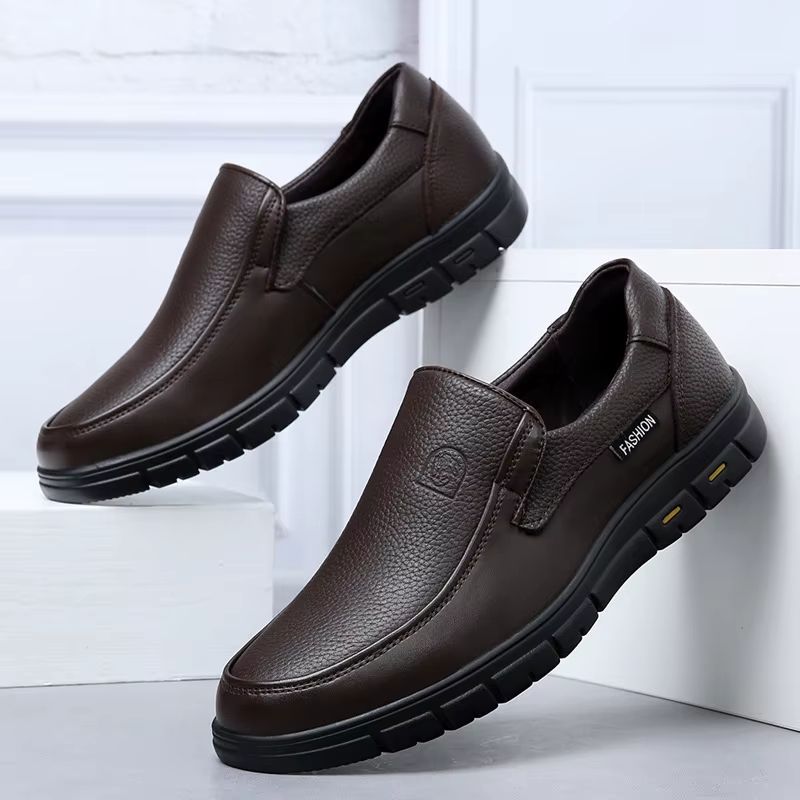 Genuine Leather Men's Handmade Casual Walking Shoes