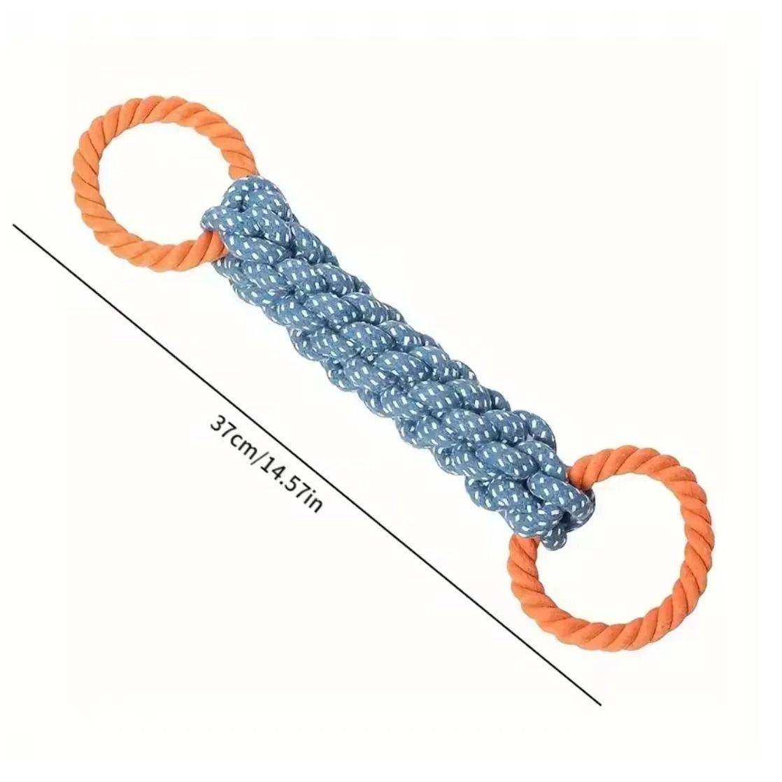Hand-Woven Multi-Knot Cotton Rope Dog Toy