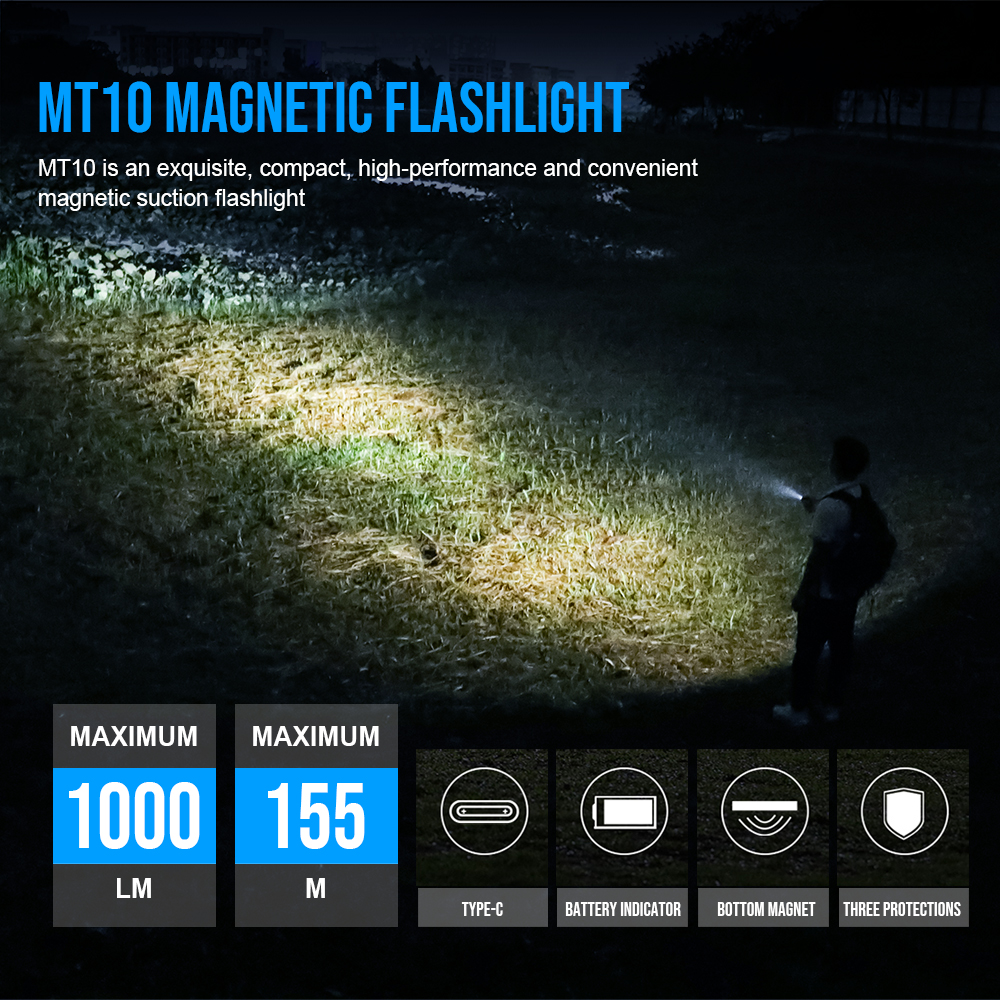 Trustfire EDC Flashlight Lumen Portable Rechargeable LED Torch with USB C Charging, Mini Battery